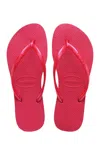 Havaianas Slim Pink Fever In Red