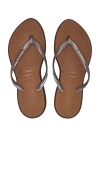 Havaianas Slim Point Sandal In Brown,brick