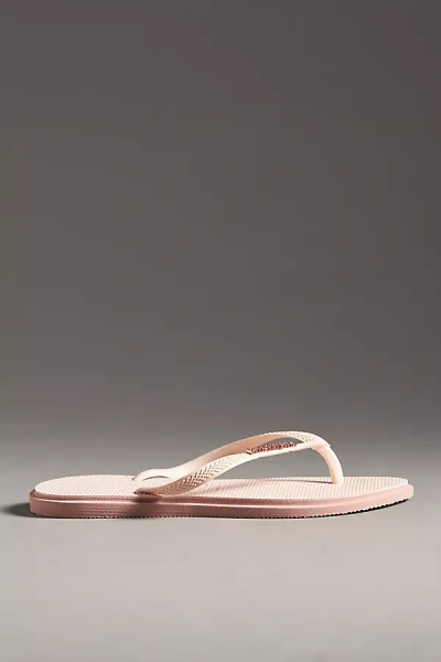 Havaianas Slim Point Thong Sandals In Pink