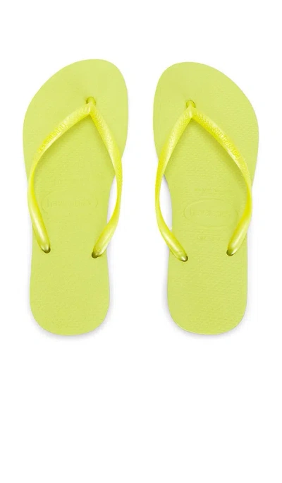 Havaianas Slim Sandal In Yellow