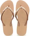 Havaianas Slim Shell Mesh Flip Flops Salmon In Neutral