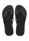 Havaianas Slim Sparkle Black In Black