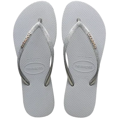 Havaianas Slim Sparkle Ii Ice Grey In Multi