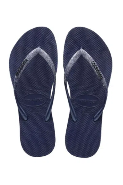 Havaianas Slim Sparkle Navy Blue