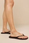 Havaianas Slim Square Logo Flip Flop In Brown