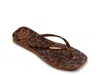 Havaianas Flocked Strap Flip Flop In Brown