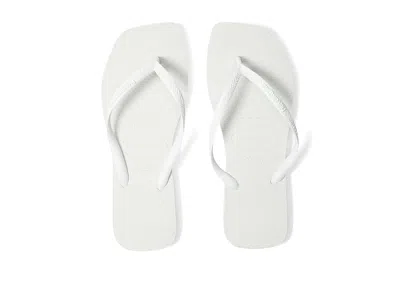 Havaianas Slim Square Flip Flop Sandal In White