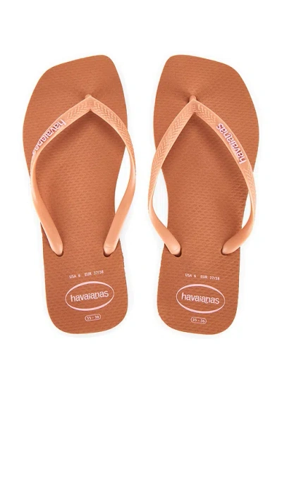 Havaianas Slim Square Logo Sandal