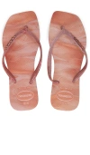 HAVAIANAS SLIM SQUARE PAU BRASIL SANDAL