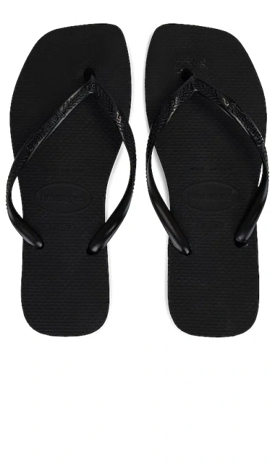 Havaianas Slim Square Sandal In Black