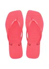 Havaianas Slim Square Tropical Coral In Red