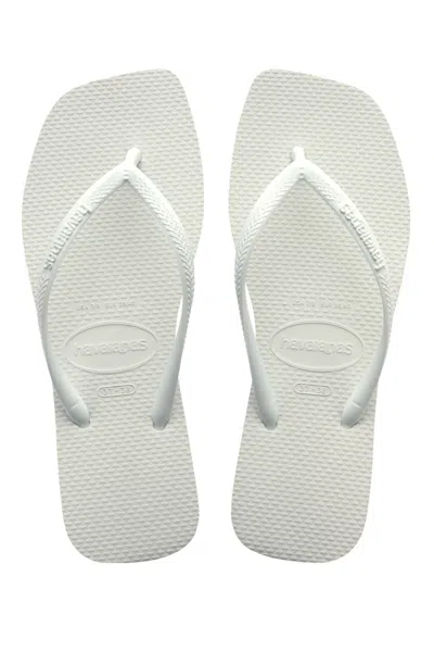 Havaianas Slim Square White In Animal Print
