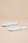 HAVAIANAS SLIM SQUARE WHITE FLIP FLOPS