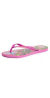 Havaianas Slim Summer Bliss Flip Flops Rose Gum In Rose Gum