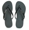 Havaianas Slim Velvet Black In Animal Print