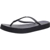 Havaianas Slim Flatform Womens Slip On Slides Flatform Sandals In Black
