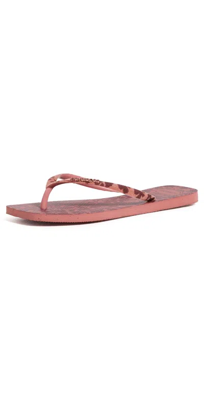 Havaianas Square Velvet Flip Flops Canyon Clay