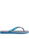 Havaianas Starfish-print Flip-flops In Blue