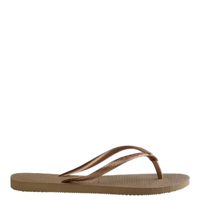 Havaianas Swarovski Crystal Logo Rubber Flip Flop