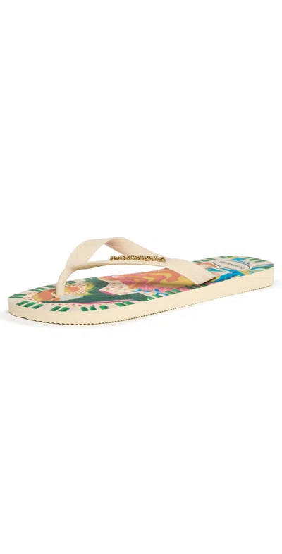 Havaianas Top Bossa Flip Flops Buttercream