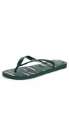 Havaianas Top Camo Flip Flops Pantanal Green