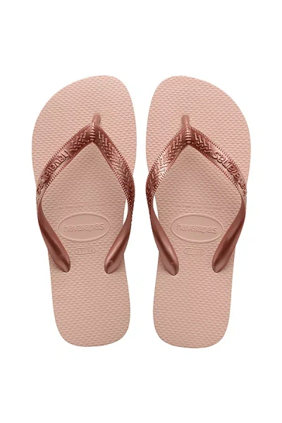 Havaianas Top Tiras Flip Flop Sandal In Ballet Rose, Women's At Urban Outfitters In Pink