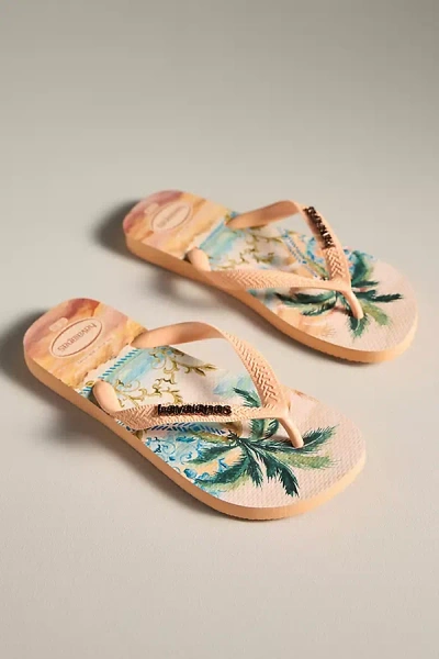 Havaianas Top Tropical Flip Flops In Orange