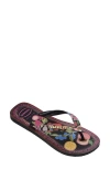 Havaianas Top Tropicalia Vibes Ii Flip Flop In Black