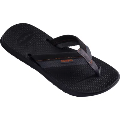 Havaianas Track Plus Flip Flop In Black