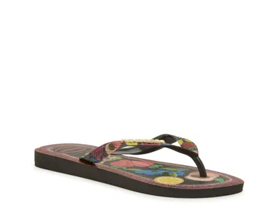Havaianas Trop Vibes Ii Flip Flop In Black