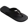 Havaianas Man Toe Strap Sandals Black Size 13 Rubber