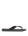 Havaianas Woman Thong Sandal Black Size 11/12 Rubber
