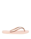Havaianas Slim Textured Flip-flops In Orange