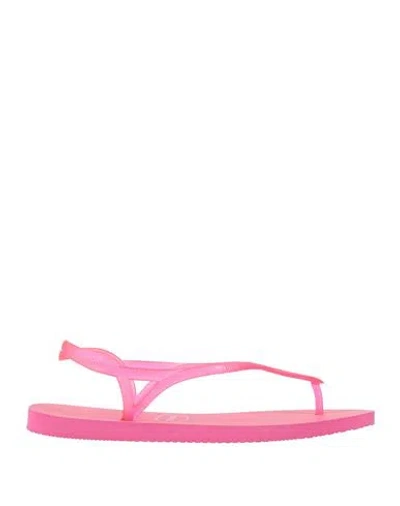 Havaianas Woman Thong Sandal Fuchsia Size 11/12 Plastic In Pink
