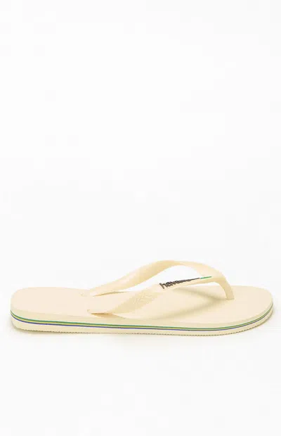 Havaianas Women's Brazil Logo Flip Flop Sandals In Yellow