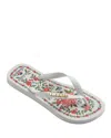 Havaianas X Farm Rio Flower Tapestry Flip Flops White In White