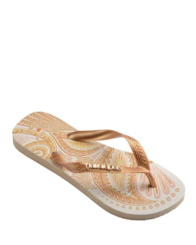 HAVAIANAS HAVAIANAS WOMEN'S FARM PAPILLON FLIP FLOP SANDALS
