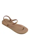 Havaianas Womens Cushioned Footbed Toe-post Thong Sandals In Rose Gold