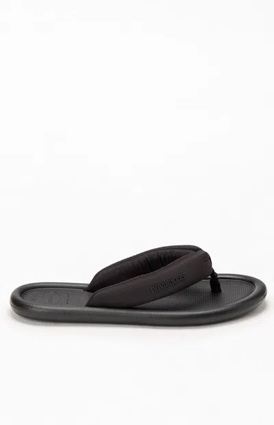 Havaianas Women's Maxi Puffed Flip Flop Sandals In Black