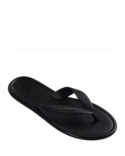Havaianas Women's Puffed Up Thong Sandals In Black