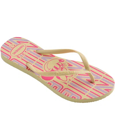 Havaianas Women's Slim Disney Slip On Sandals In Beige