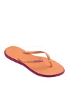Havaianas Women's Slim Point Flip Flop Sandals In Rose Gum