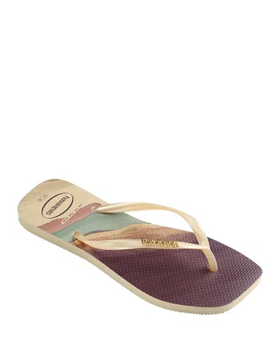 HAVAIANAS HAVAIANAS WOMEN'S SLIM SQUARE TRENDY FLIP FLOP SANDALS