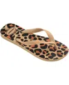 Havaianas Women's Top Animals Round Toe Sandals In Golden