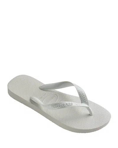 Havaianas Haviannas Women's Round Toe Flip Flops In White