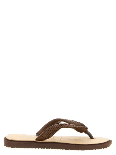 Havaianas Women's Top Square Fusion Boho Sandals In Brown