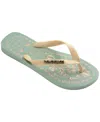 Havaianas Women's Top Tropicalia Slip On Sandals In Coast Green