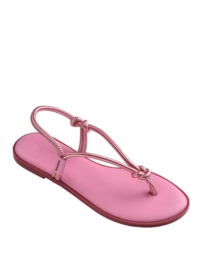 Havaianas Women's Una Acai Eur Sandals In Pink Glow