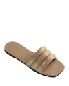 Havaianas You Milan Quilted Slide Sandal In Tan