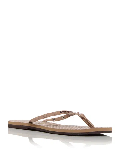 Havaianas Women's You Spikes Flip Flop Sandals In Rose Gold